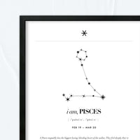 Piscis – Constelación Minimalista – Mapa Zodiacal