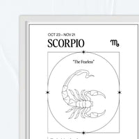 Escorpio – Ilustración – Mapa Zodiacal