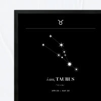 Tauro – Constelación Minimalista – Mapa Zodiacal