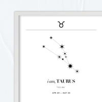 Tauro – Constelación Minimalista – Mapa Zodiacal