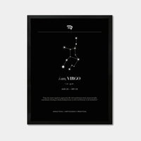Virgo – Constelación Minimalista – Mapa Zodiacal
