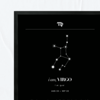 Virgo – Constelación Minimalista – Mapa Zodiacal